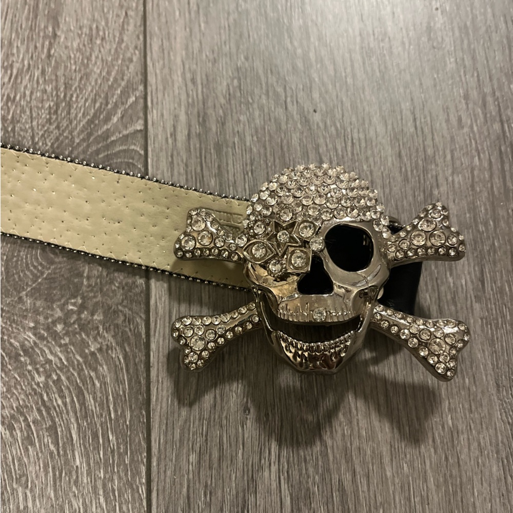 Skull Rhinestone belt